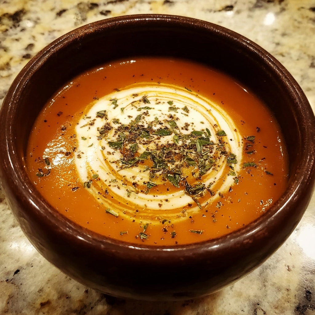 Roasted Sweet Potato and Apple Soup Recipe - Recipe Image