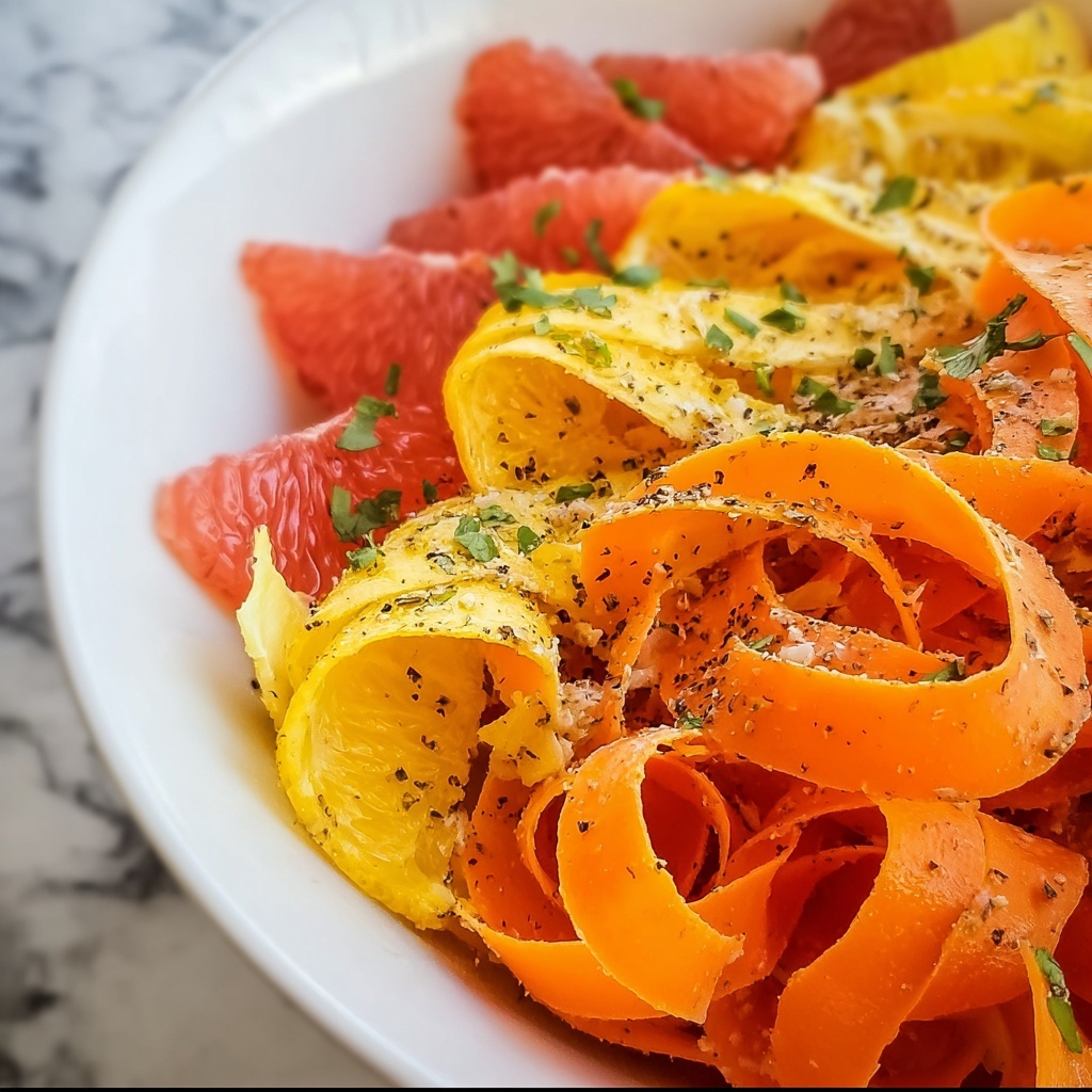 Maple Citrus Carrot Ribbon Salad Recipe - Recipe Image