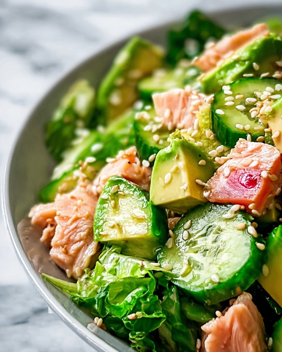 Avocado Tuna Cucumber Salad Recipe - Recipe Image