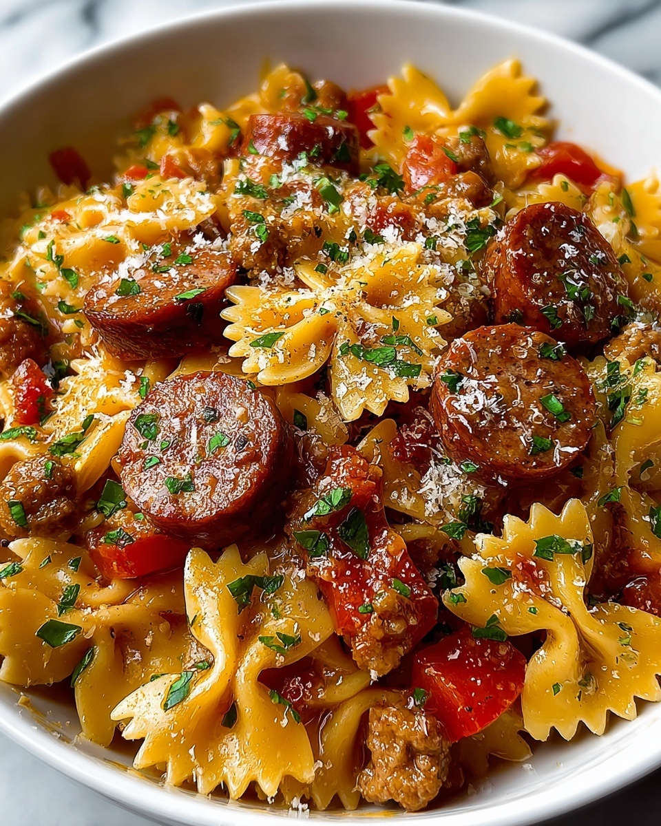 Italian Sausage Bow Tie Pasta: A Delicious & Easy Recipe - Recipe Image