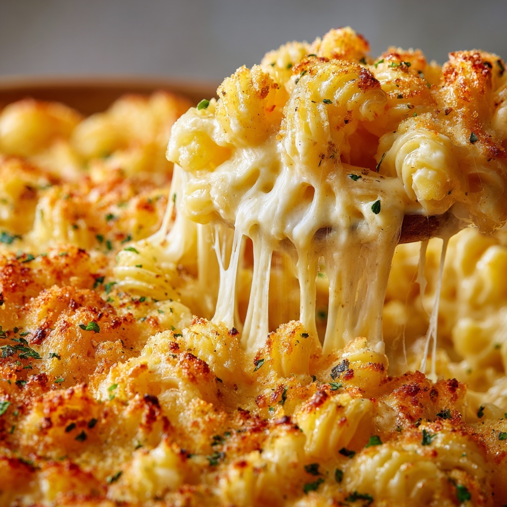 Five Cheese Baked Mac & Cheese Recipe - Recipe Image