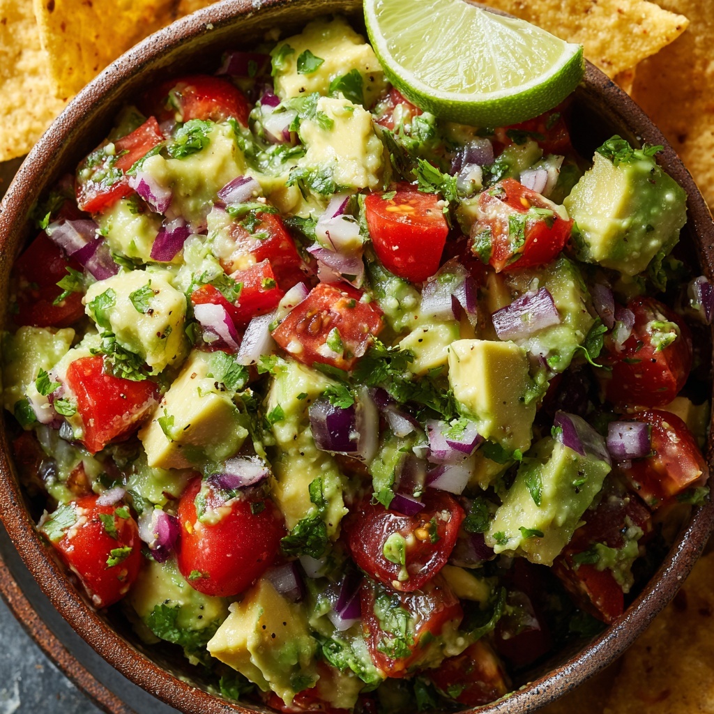 Avocado Salsa with Tortilla Chips Recipe - Recipe Image