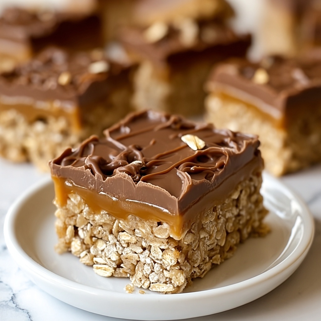 Best No-Bake Chocolate Oatmeal Bars Recipe - Recipe Image