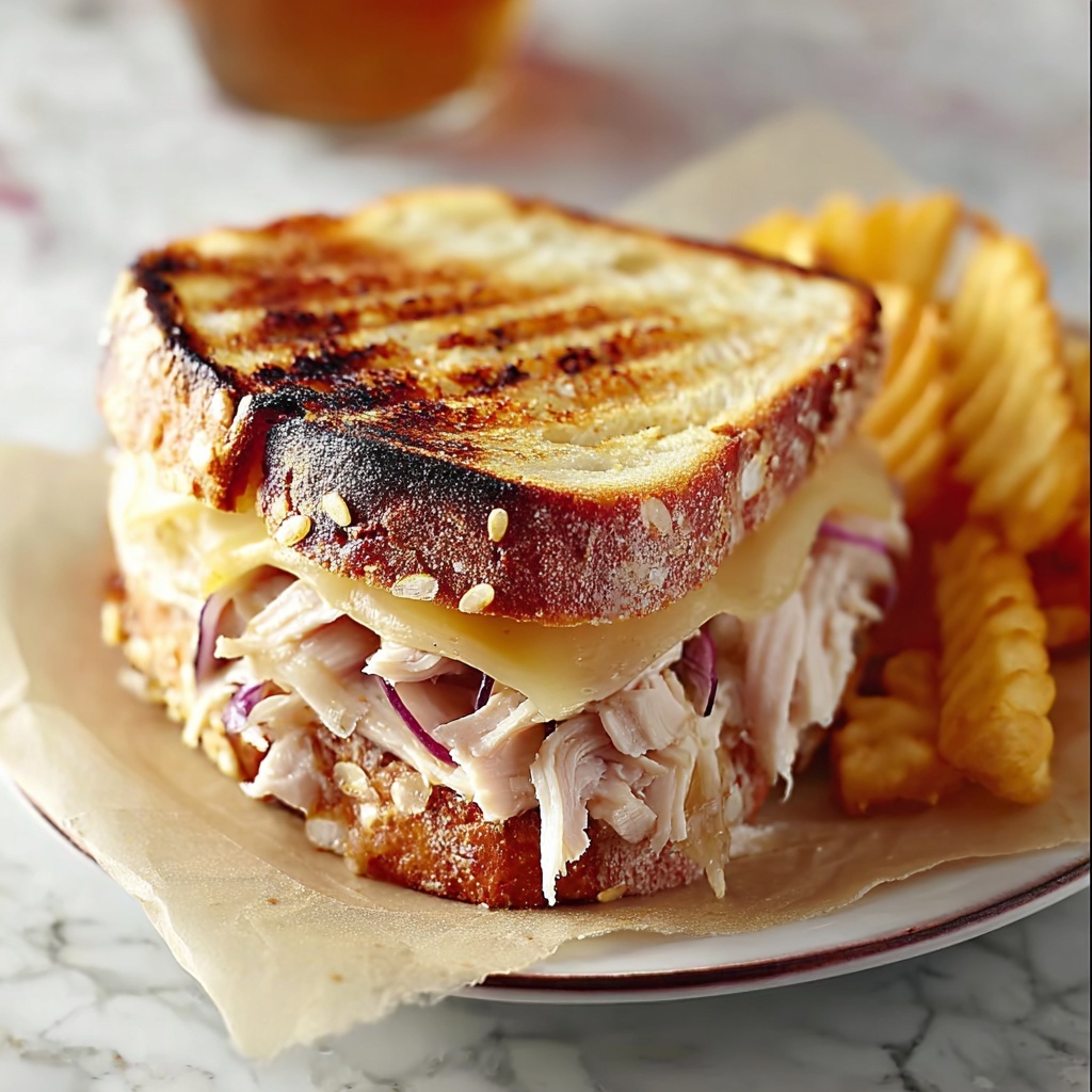 Grilled Turkey Reuben Sandwich Recipe - Recipe Image