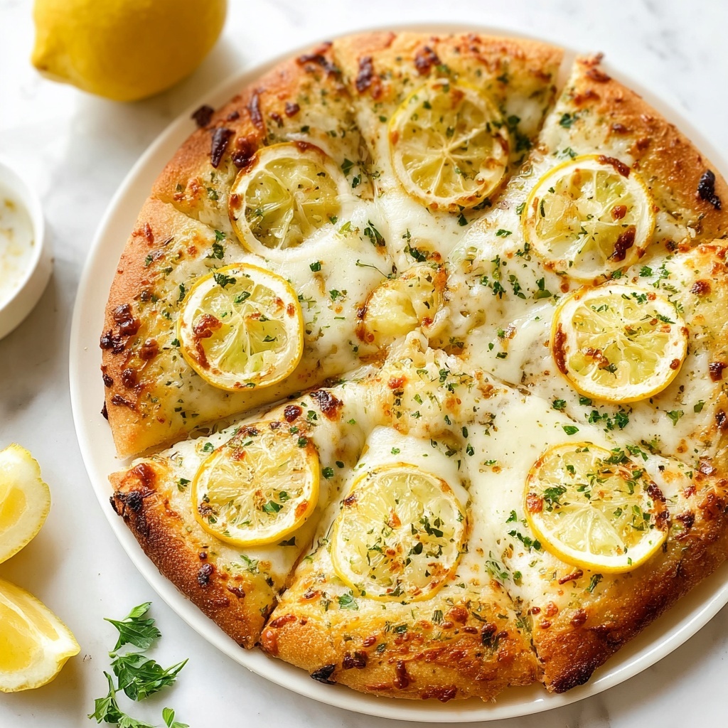 Lemon and Feta Pizza with Fresh Herbs Recipe - Recipe Image