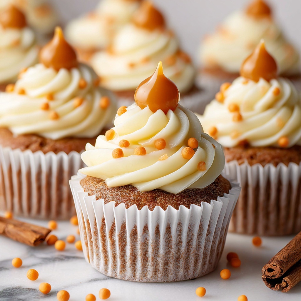 Pumpkin Cupcakes with Cream Cheese Frosting Recipe - Recipe Image