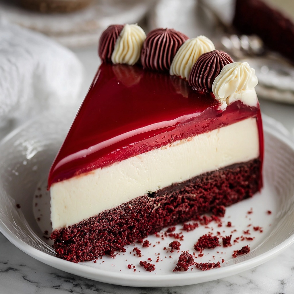 Homemade Red Velvet Cheesecake Recipe - Recipe Image