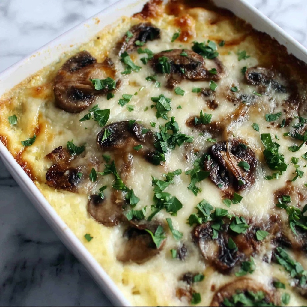 Heavenly Mushroom Polenta Casserole for Cozy Family Nights Recipe - Recipe Image