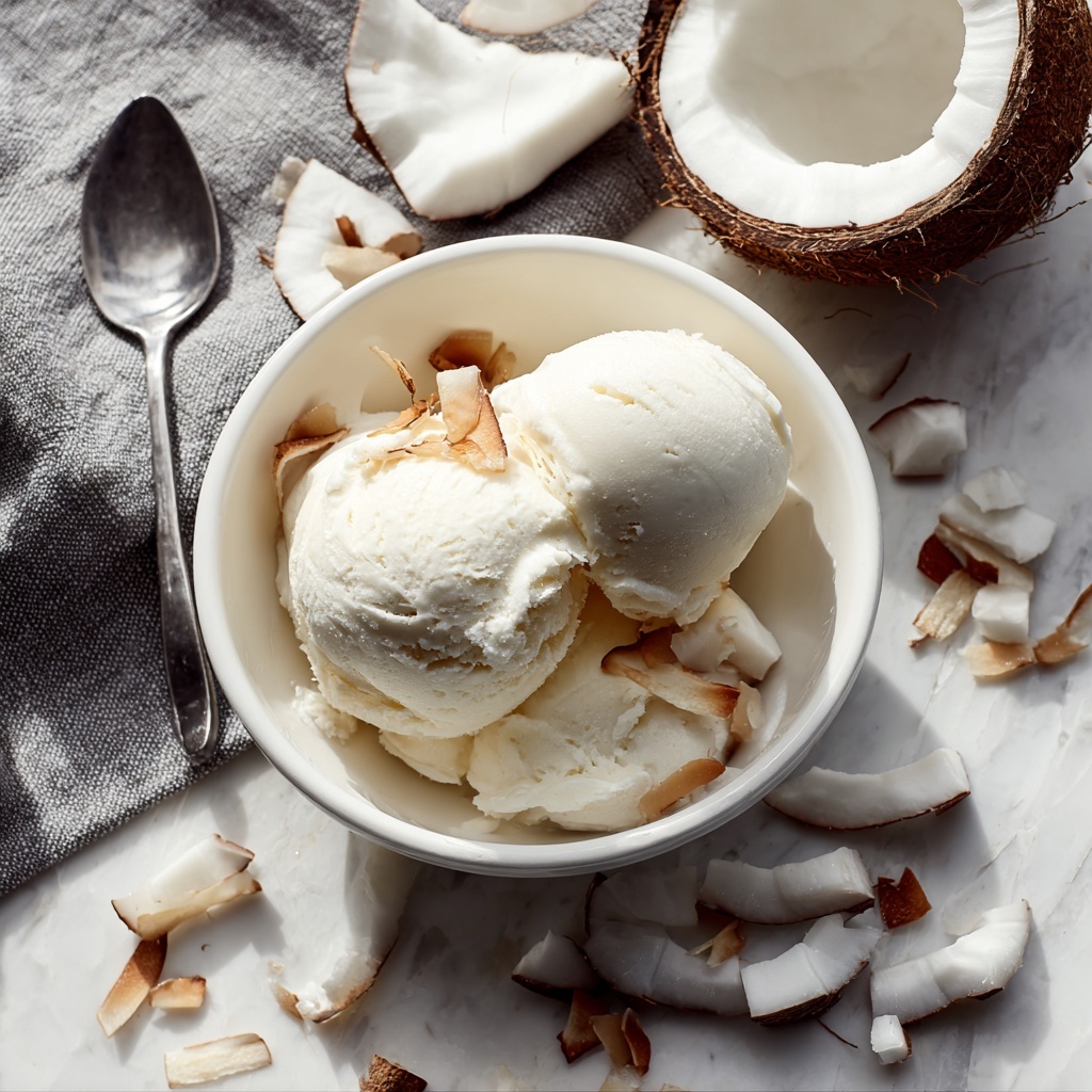 Easy Coconut Ice Cream (Vegan) Recipe - Recipe Image