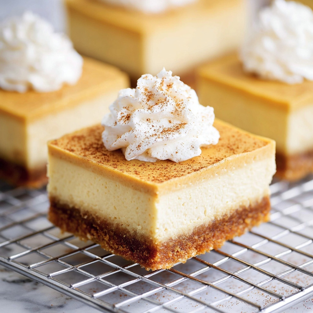 Pumpkin Cheesecake Bars Recipe - Recipe Image