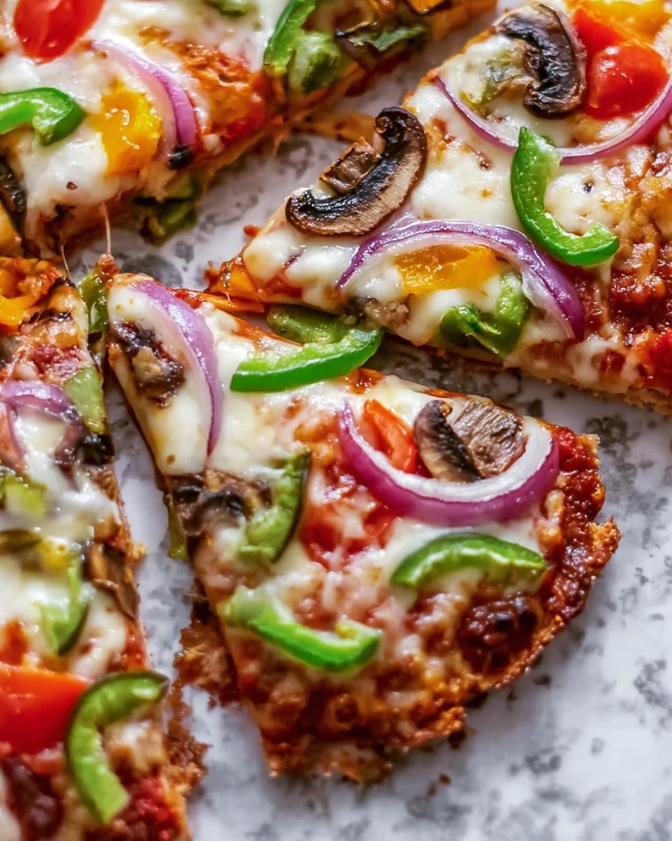 Veggie Pita Bread Pizza Recipe - Recipe Image