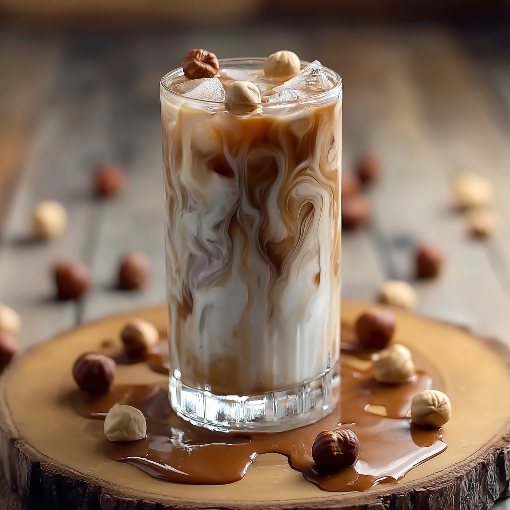 Caramel Hazelnut Iced Coffee Recipe - Recipe Image