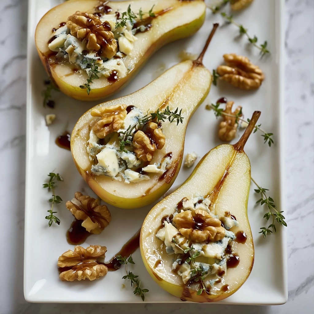 Elegant Blue Cheese Stuffed Pears Recipe - Recipe Image