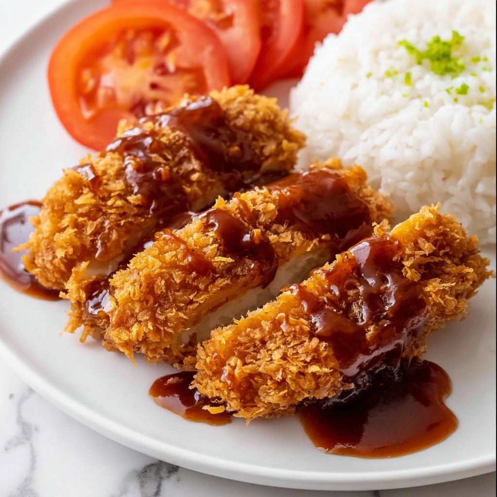 Chicken Katsu with Crispy Breaded Thighs and Tangy Katsu Sauce Recipe - Recipe Image
