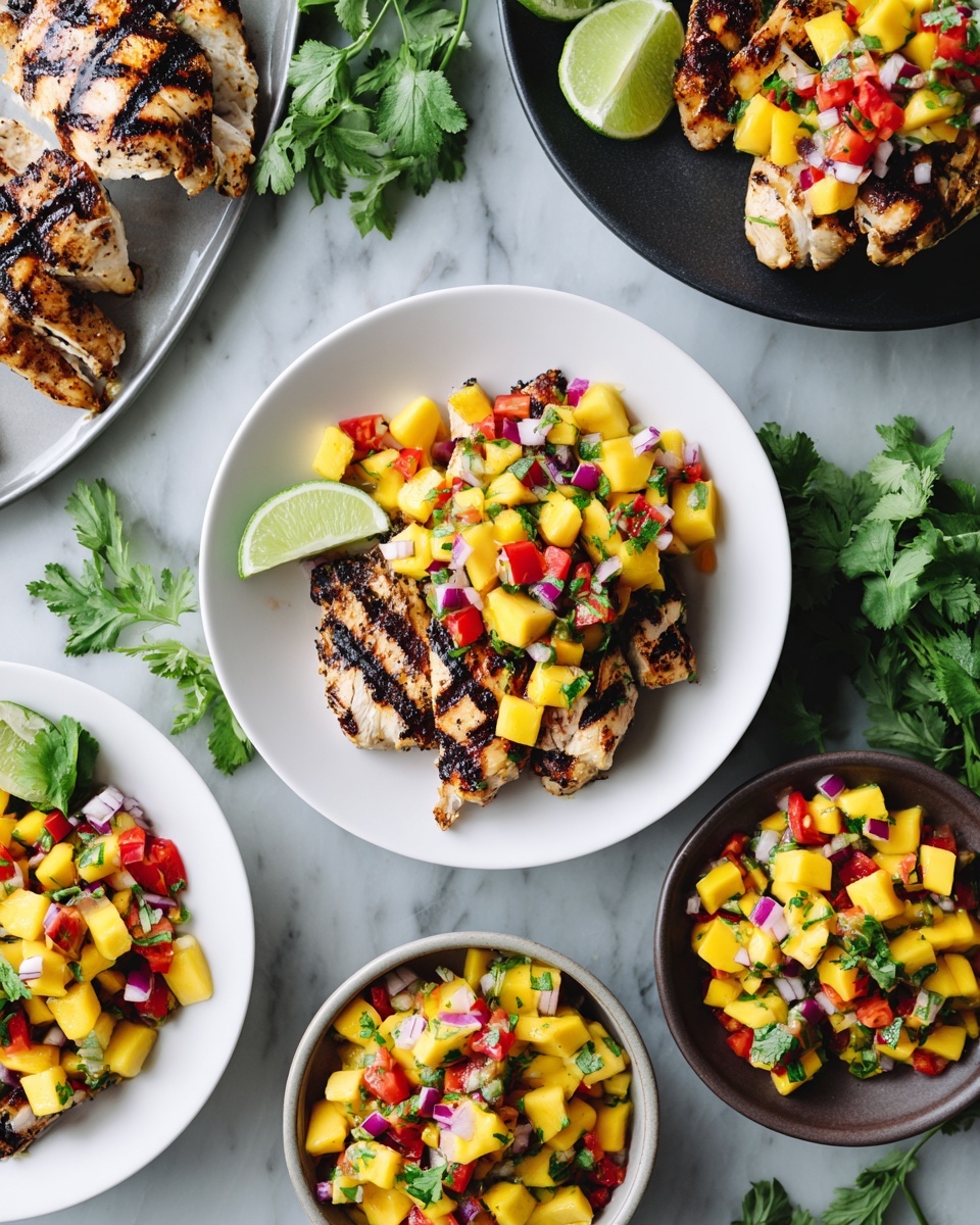 Grilled Chicken with Mango Salsa Recipe - Recipe Image