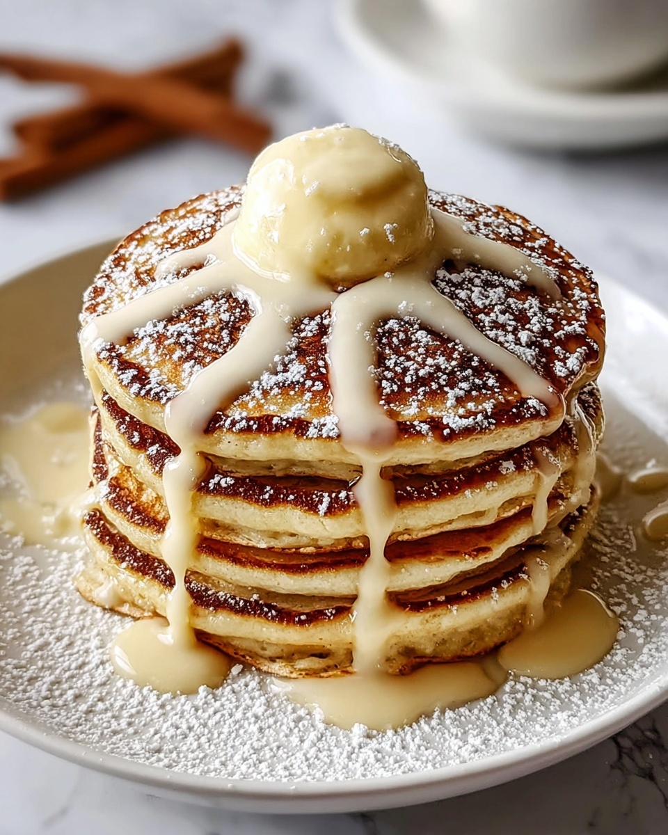 Cinnamon Roll Pancakes Recipe - Recipe Image