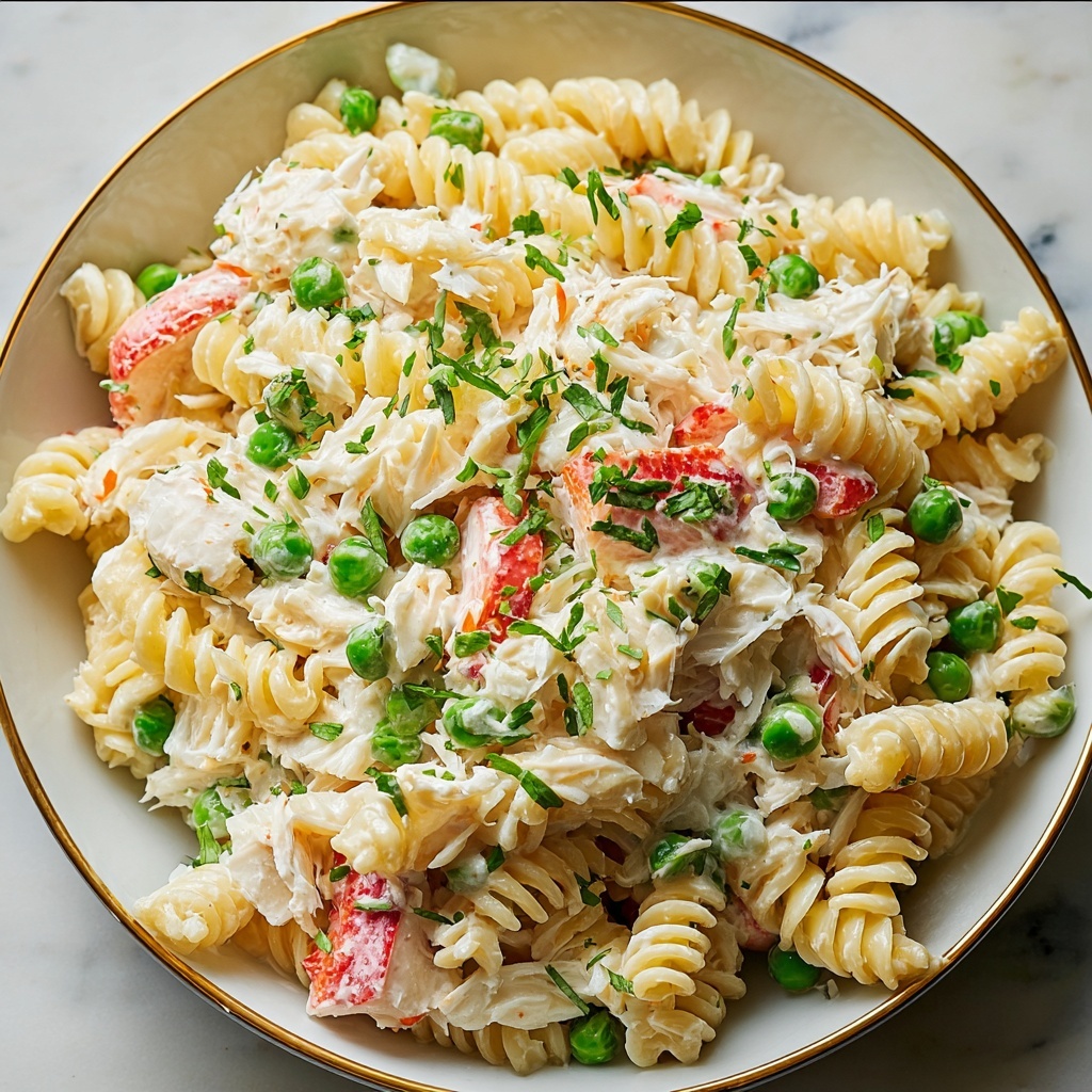 Crab Pasta Salad Recipe - Recipe Image