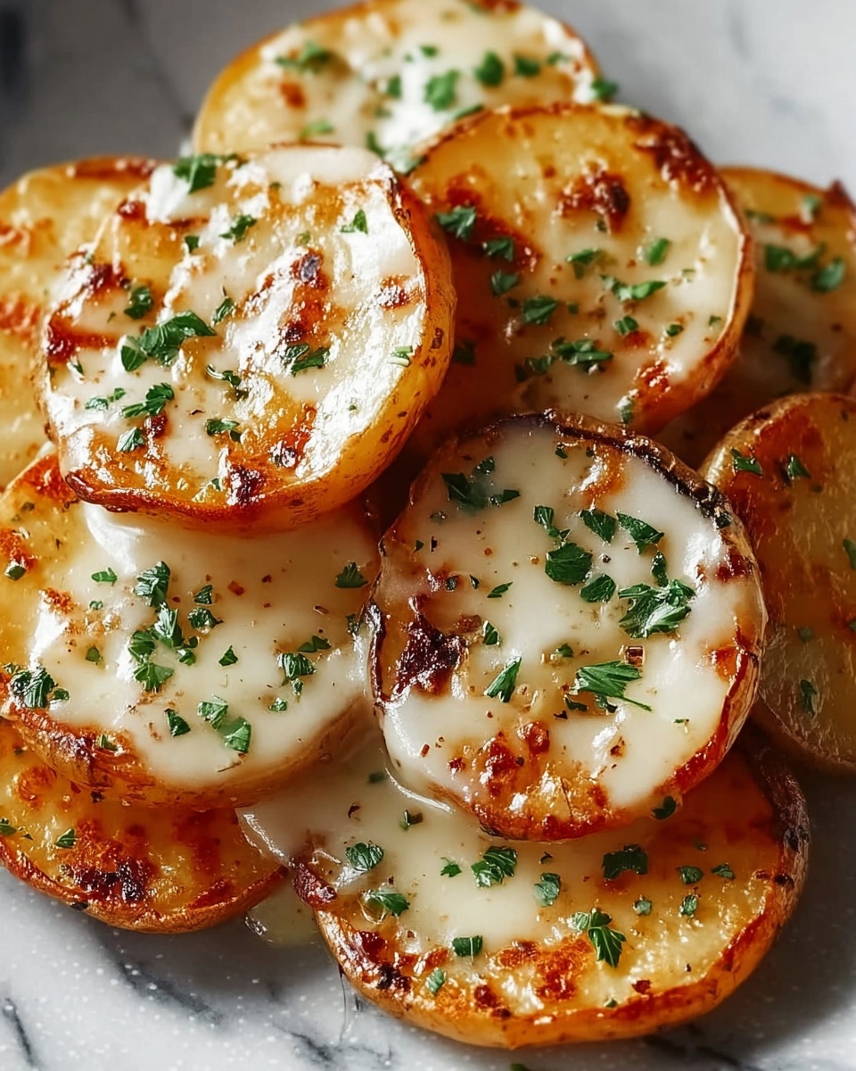 Creamy Garlic Sauce Baby Potatoes Recipe - Recipe Image
