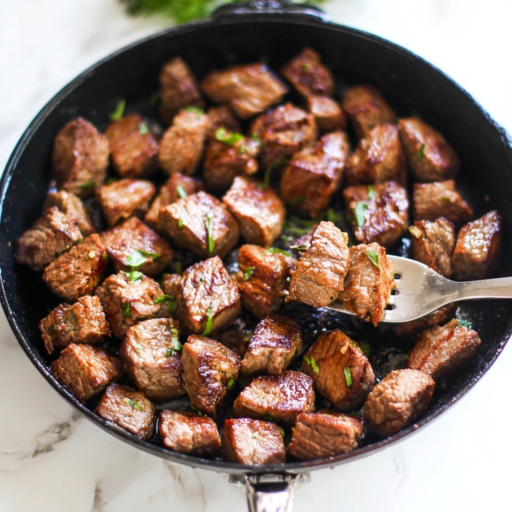 Garlic Butter Steak Bites Recipe - Recipe Image