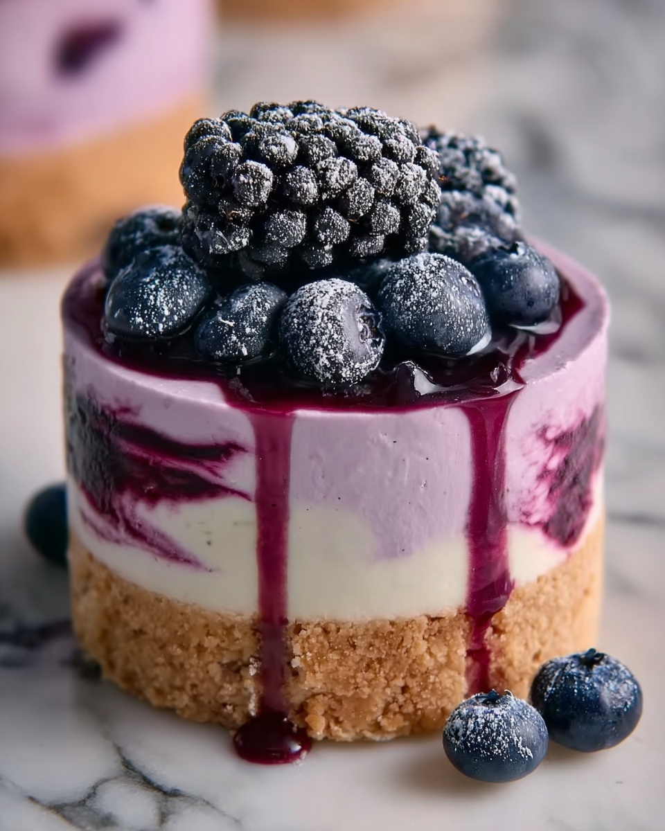 Blueberry Mousse Heaven Cheesecake Recipe - Recipe Image