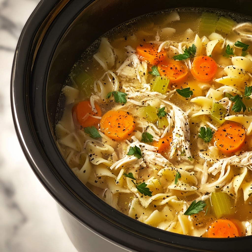 Creamy Chicken Noodle Soup Recipe - Recipe Image