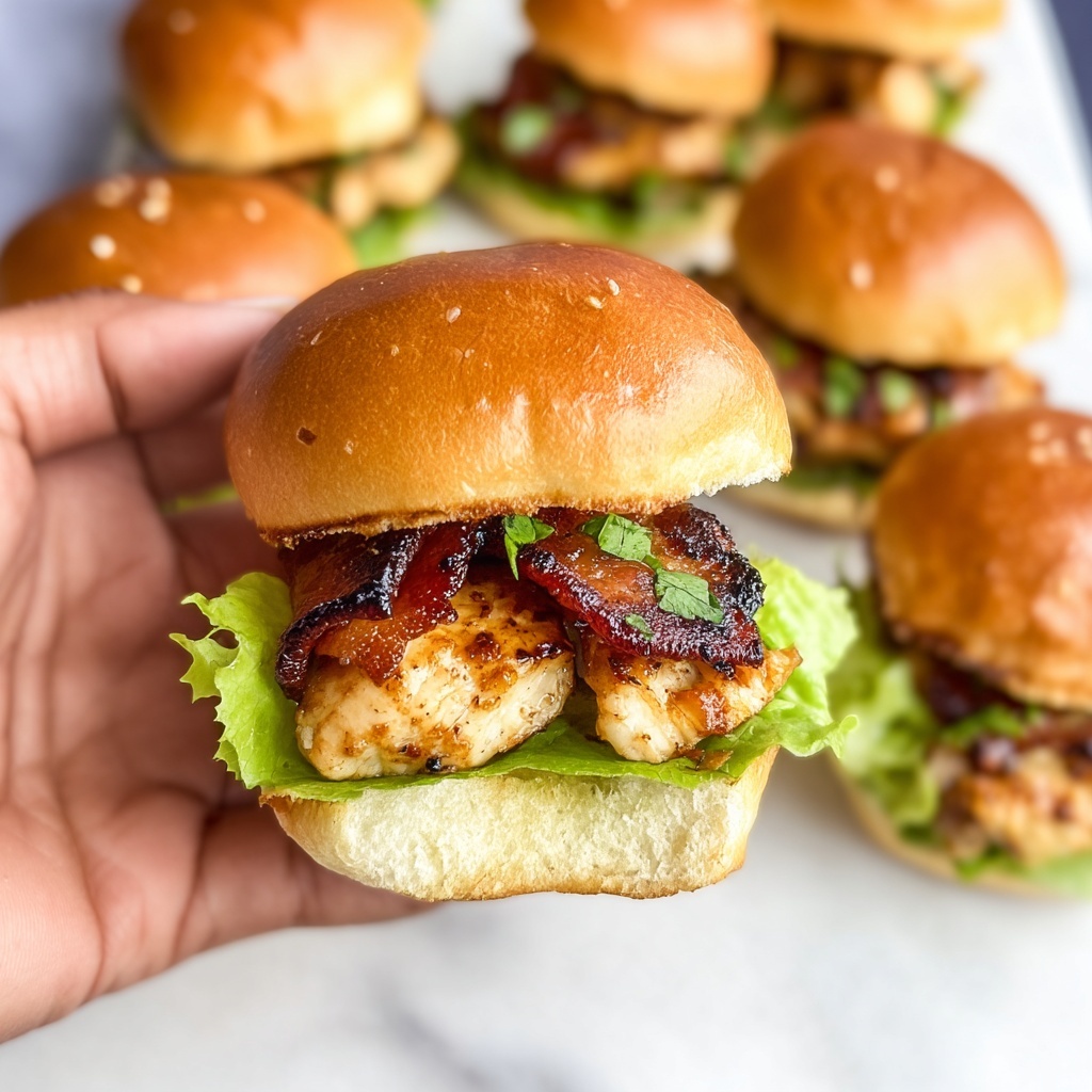 BLT Chicken Sliders with Honey Mustard Bliss Recipe - Recipe Image
