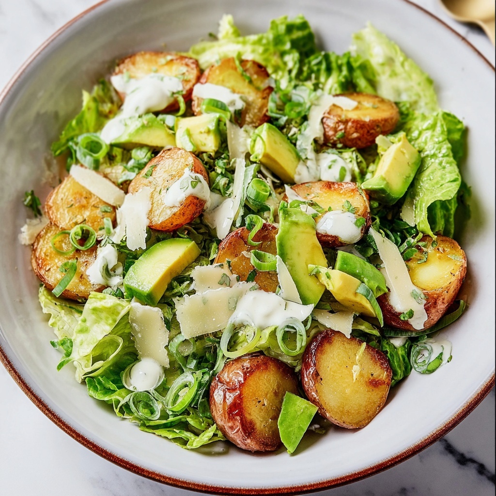 Smashed Potato Spring Salad with Creamy Lemon Dressing Recipe - Recipe Image