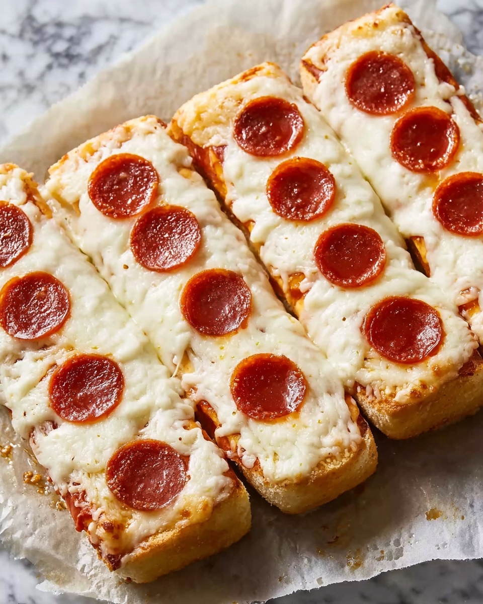 Cheesy Pepperoni Pizza Sticks Recipe - Recipe Image