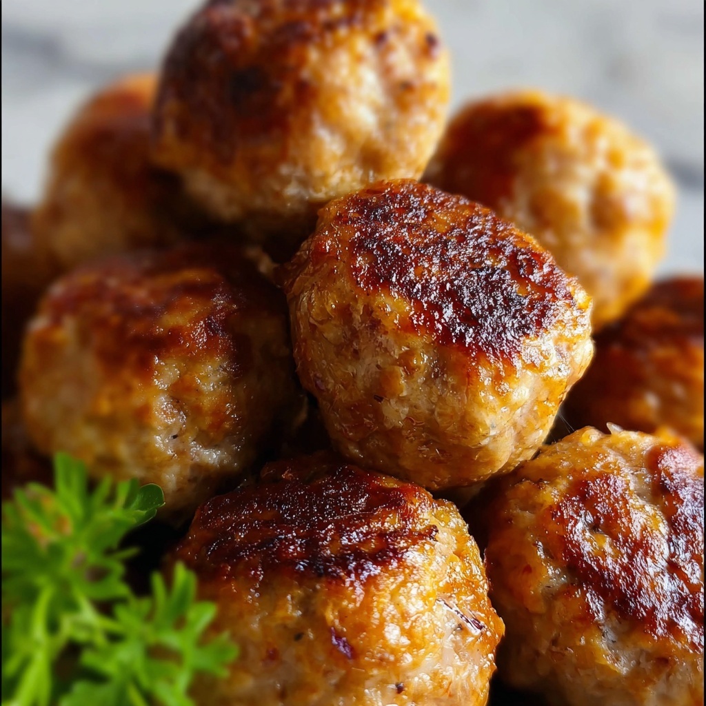 Baked Chicken Meatballs Recipe - Recipe Image
