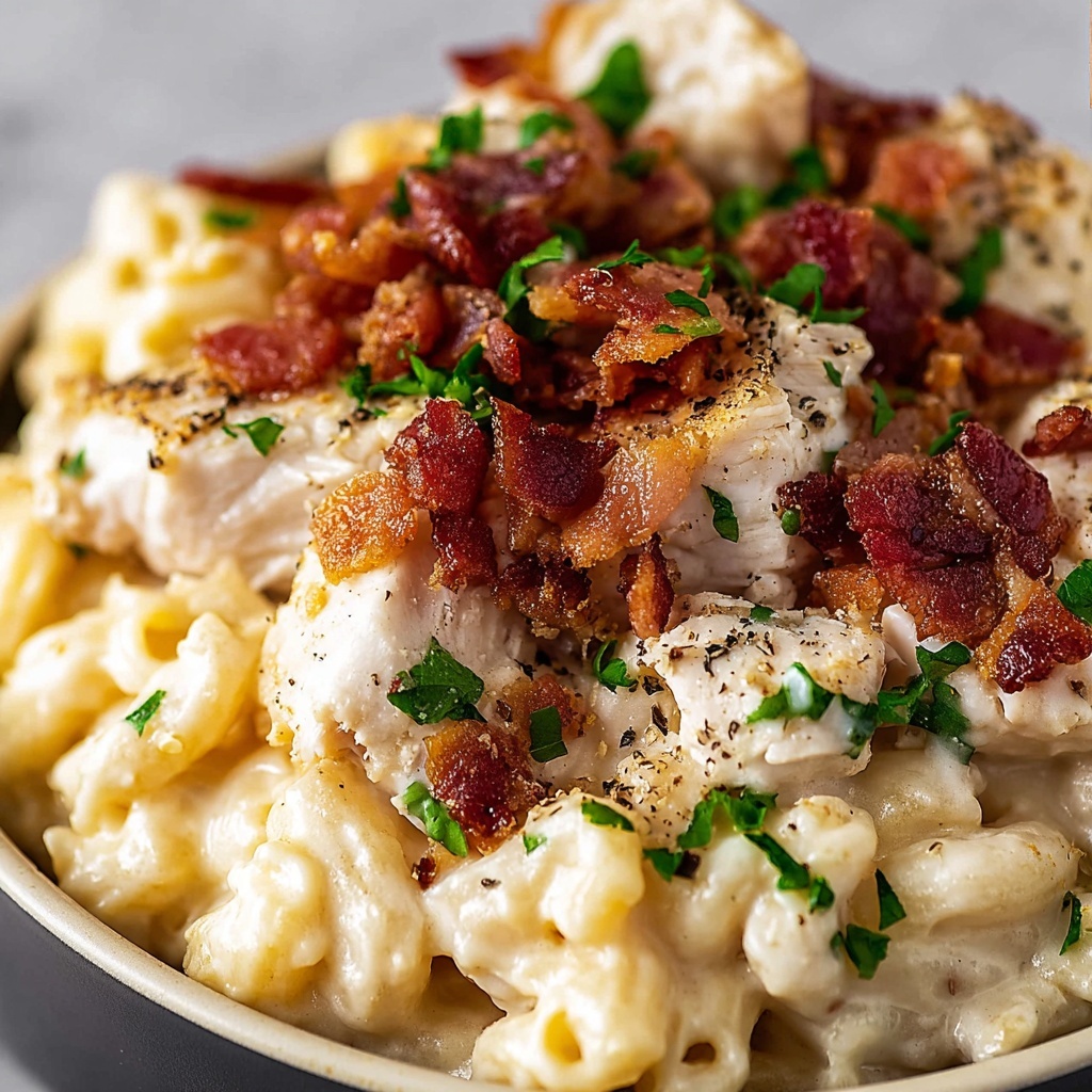 Chicken Ranch Mac and Cheese with Bacon Recipe - Recipe Image