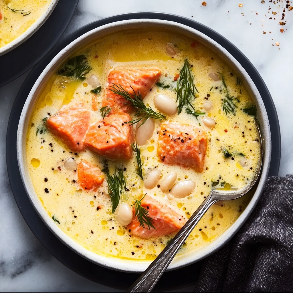 Creamy Salmon Soup Recipe - Recipe Image