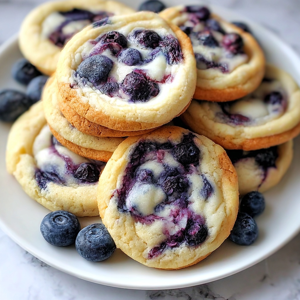 Blueberry Cheesecake Cookies Recipe - Recipe Image