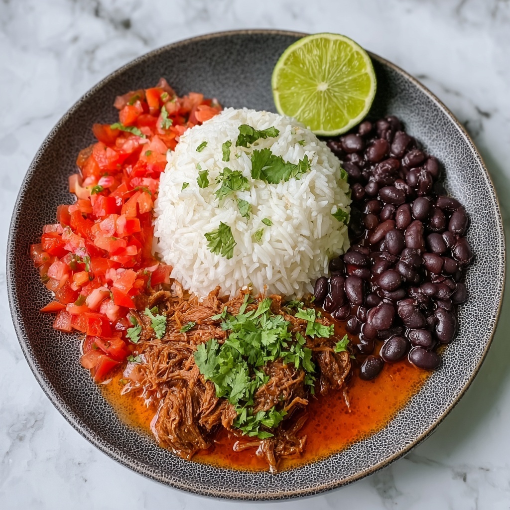 Venezuelan Shredded Beef with Rice and Beans Recipe - Recipe Image