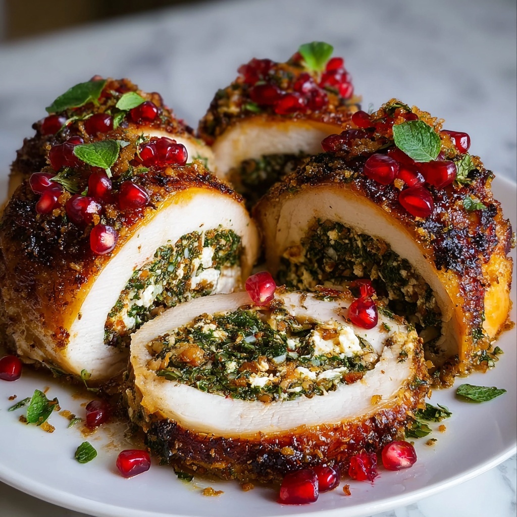 Ricotta and Pomegranate Stuffed Chicken Breast Recipe - Recipe Image