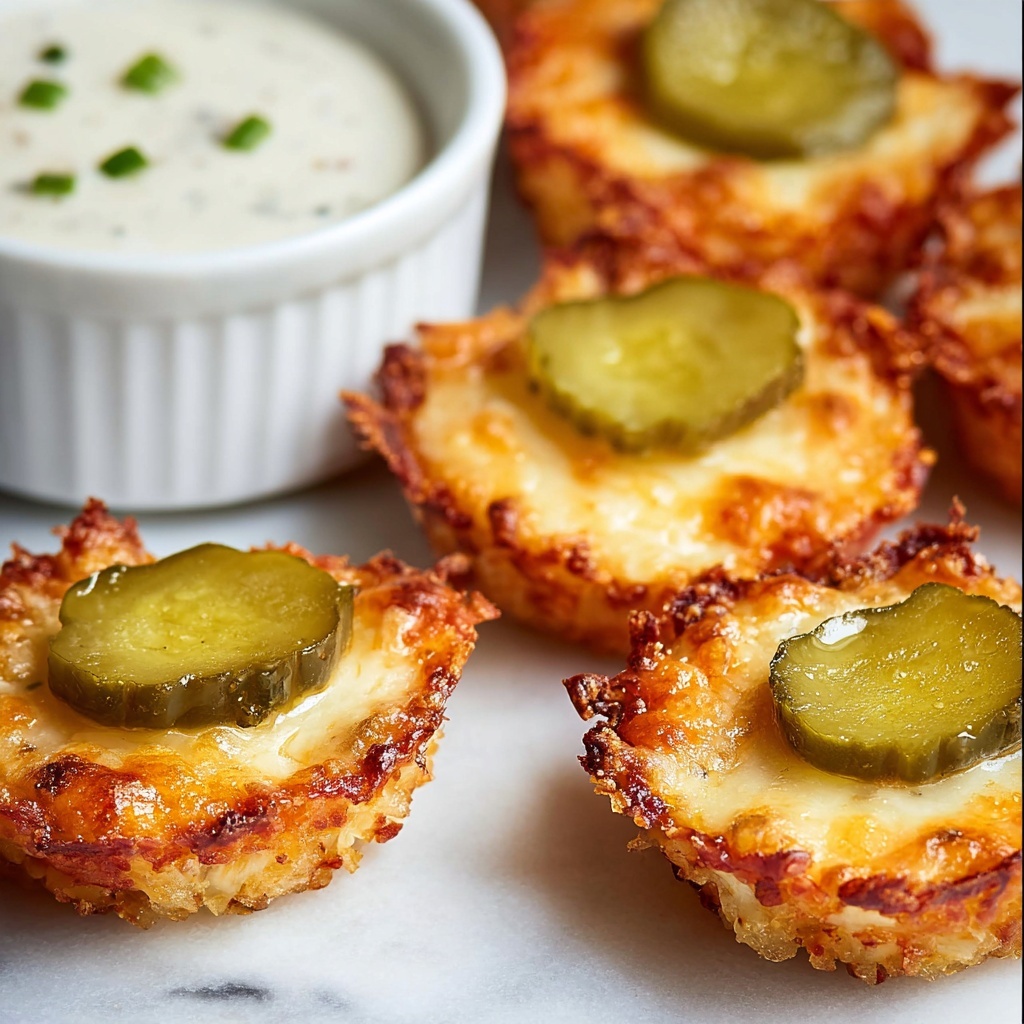 Cheesy Pickle Chips Recipe - Recipe Image