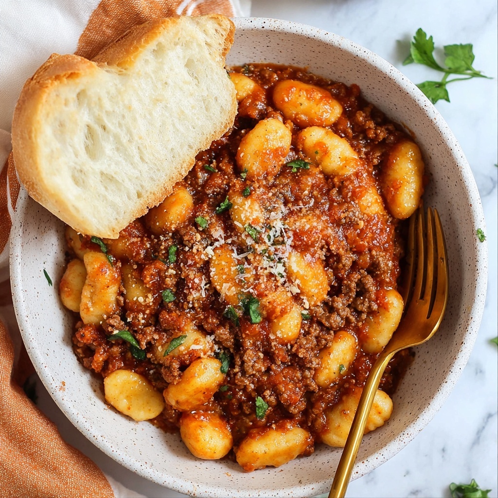 Cozy Gnocchi Bolognese Recipe - Recipe Image