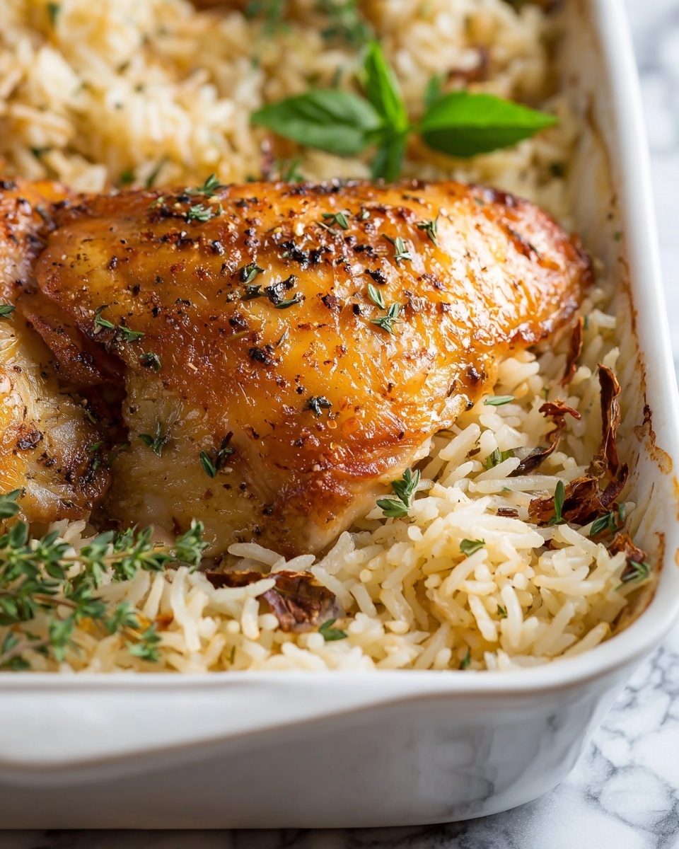 Oven-Baked Chicken and Rice Recipe - Recipe Image
