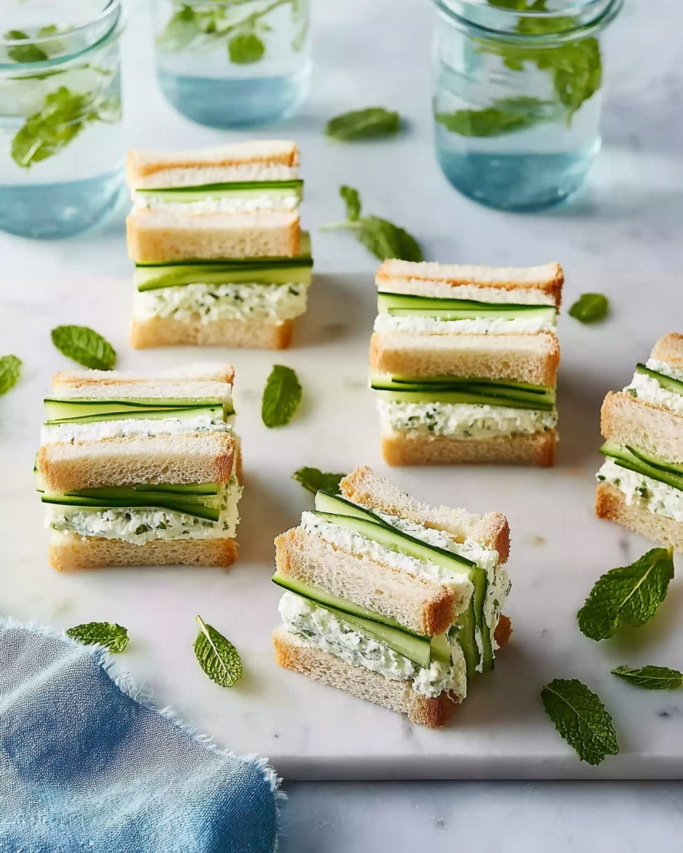 How to Make Cucumber Tea Sandwiches Recipe - Recipe Image