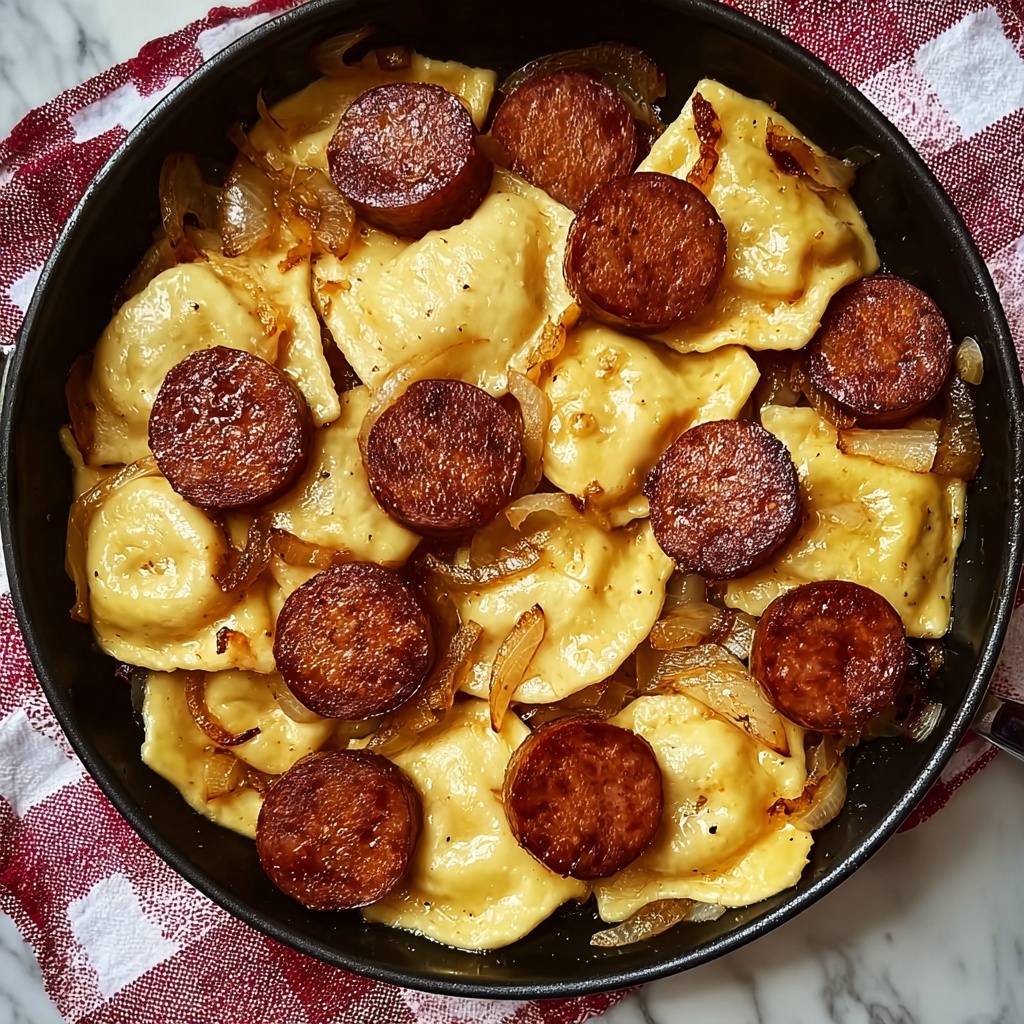 Pierogies and Kielbasa Skillet Dinner Recipe - Recipe Image