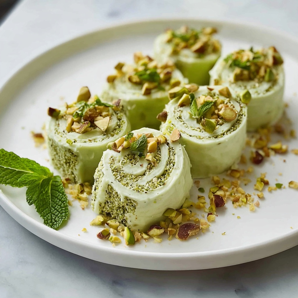 Low-Carb Pistachio Roll Recipe - Recipe Image
