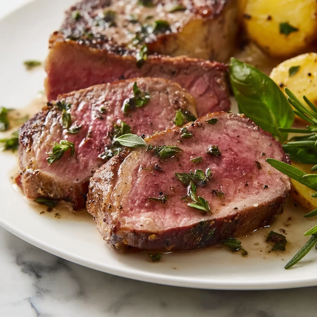 Venison Tenderloin with Garlic Herb Butter Recipe - Recipe Image