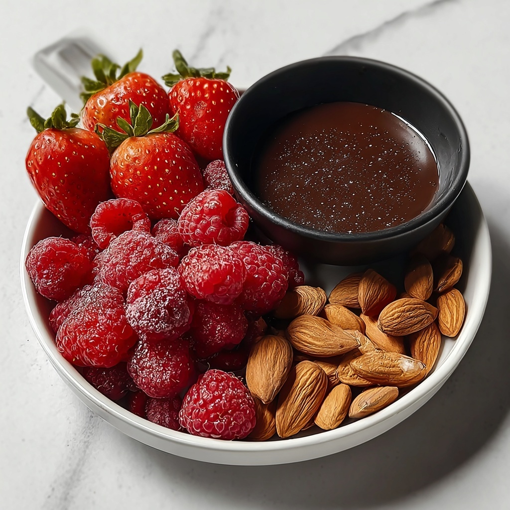 Keto Chocolate Fondue with Low-Carb Dippers Recipe - Recipe Image