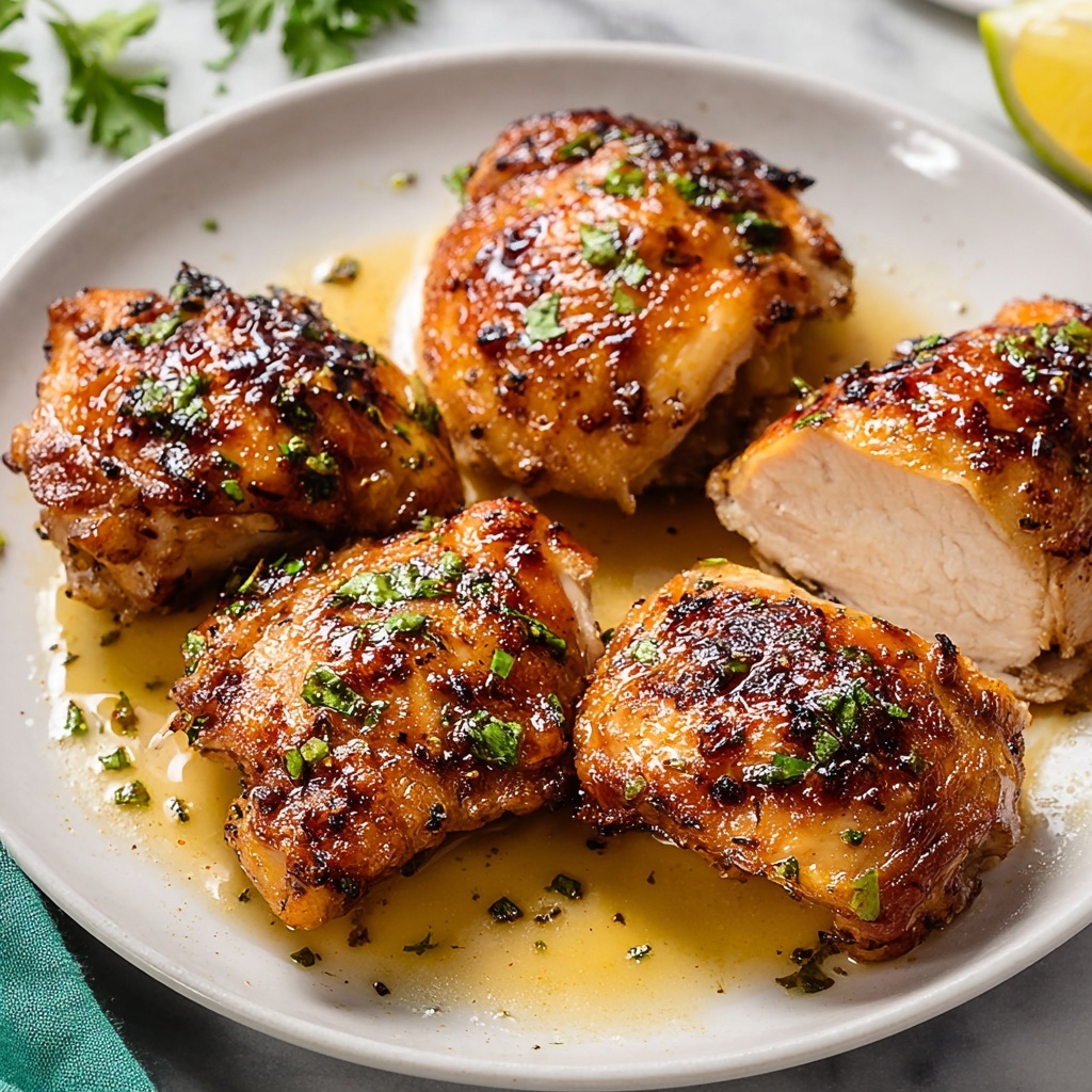 Baked Chicken Thighs with Garlic, Paprika, and Rosemary Recipe - Recipe Image