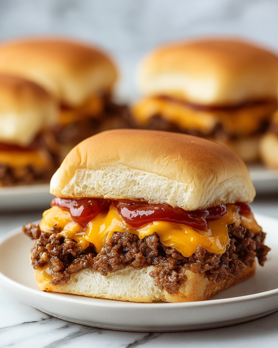 Chopped Cheeseburger Sliders Recipe - Recipe Image