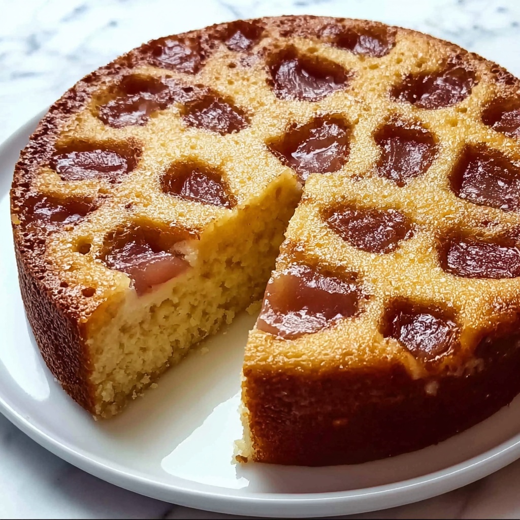 Rhubarb Custard Cake Recipe - Recipe Image