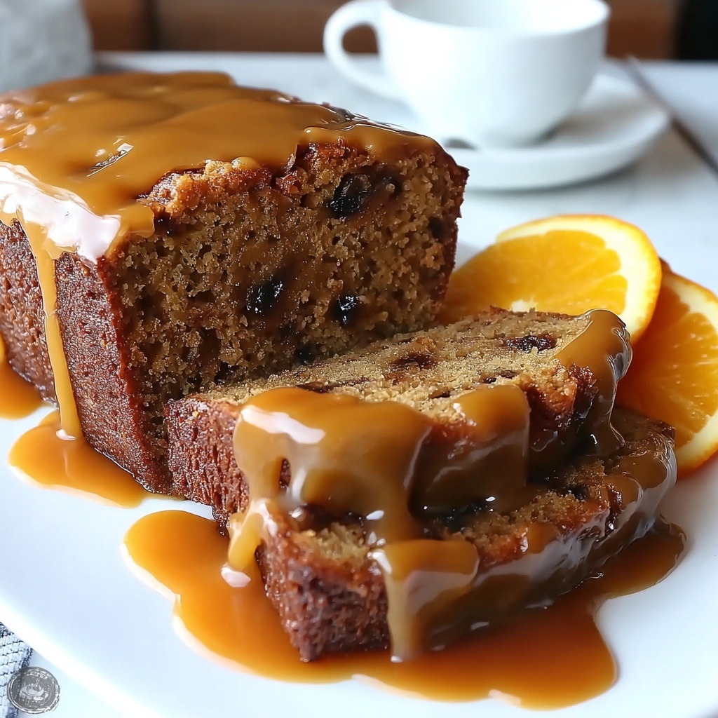 Date and Orange Loaf Cake with Orange Glaze Recipe - Recipe Image