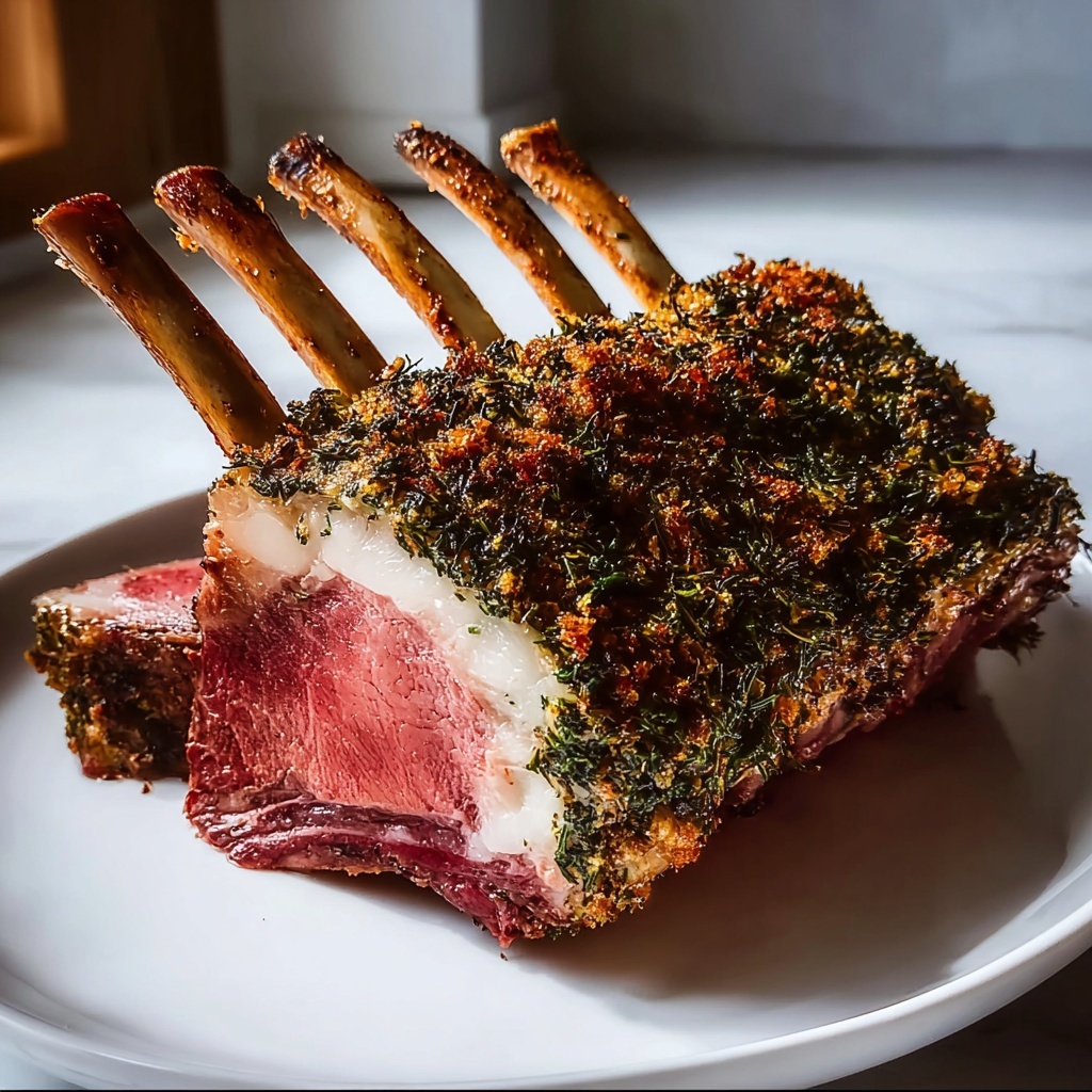 Herb Crusted Rack of Lamb: 7 Steps to Culinary Bliss Recipe - Recipe Image