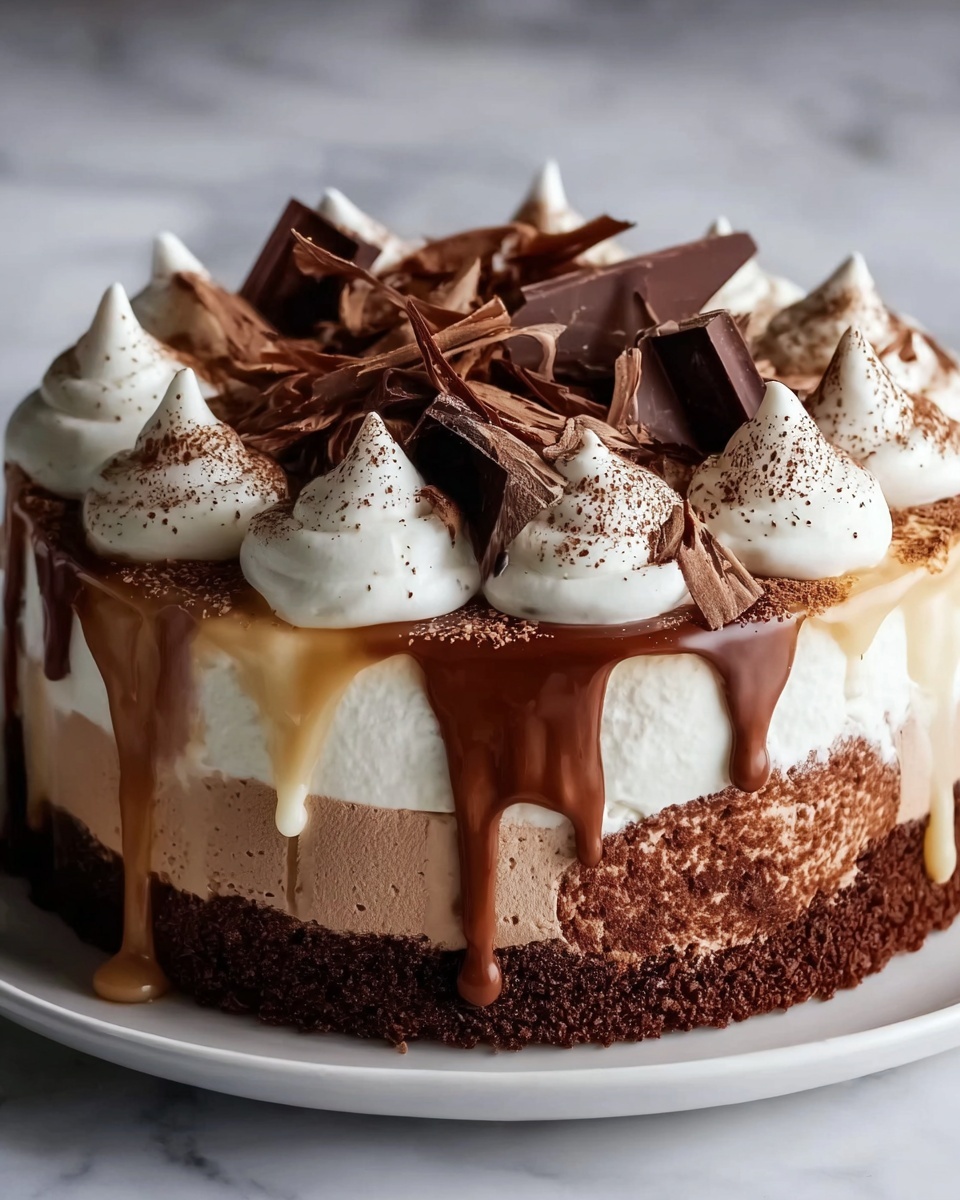 Coffee and Fudge Ice Cream Cake Recipe - Recipe Image