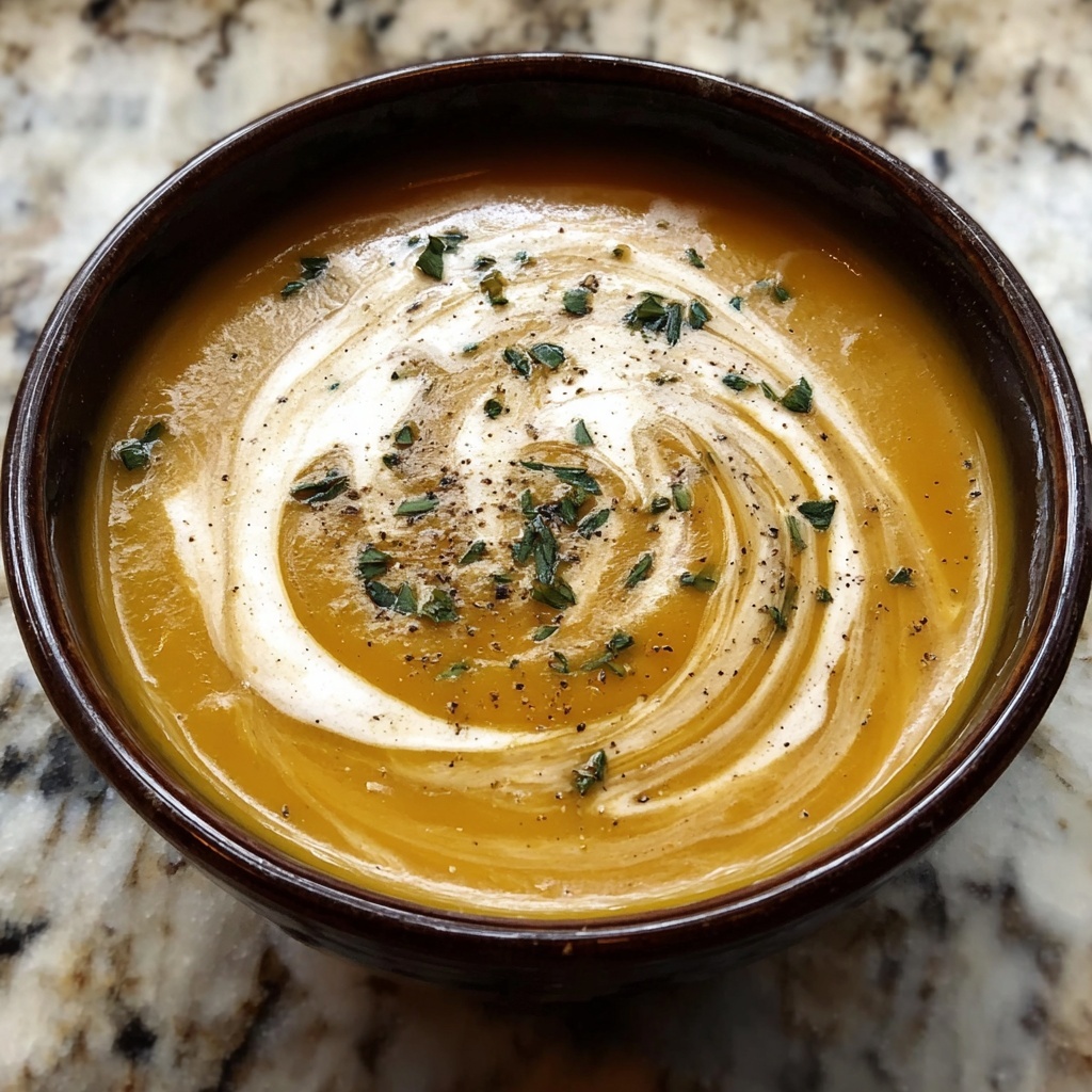 Roasted Sweet Potato and Apple Soup Recipe - Recipe Image