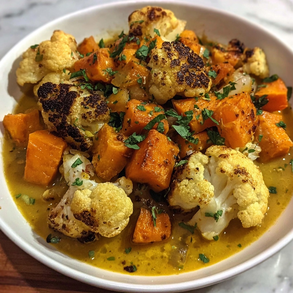 Roasted Cauliflower Pumpkin Curry Recipe - Recipe Image